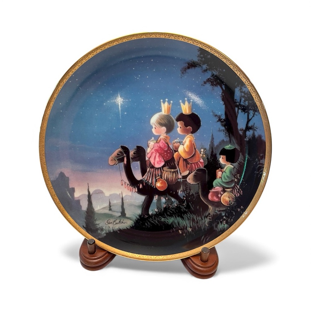 Vintage 1991 Precious Moments “They Followed The Star” Collectible Plate
